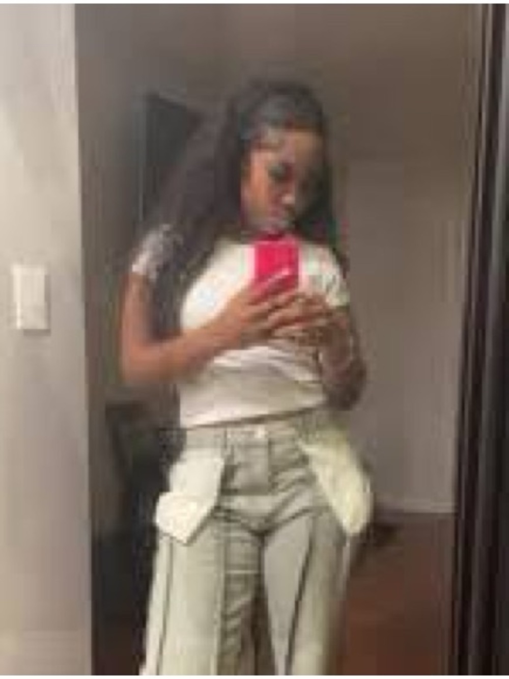 PrettyLittleThing Gray Wide-Leg Inside Out Jeans - Picture 2 of 4